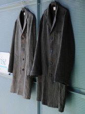 画像18: LINEN SUMIZOME ATELIER COAT CHARCOAL GRAY (18)