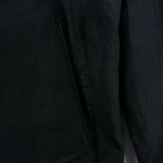 画像6: PURE BLACK LINEN BIG SILHOUETTE JACKET (6)