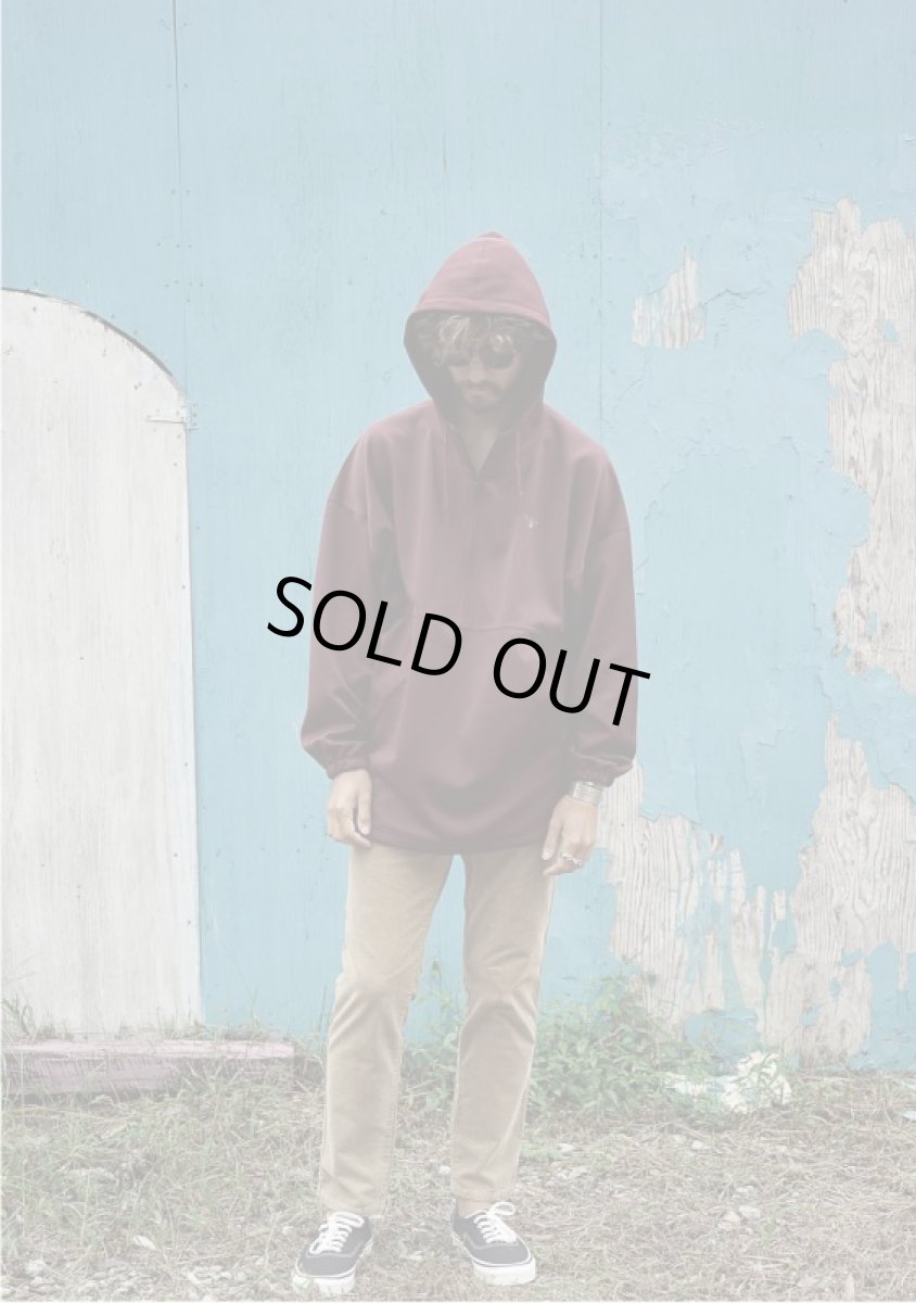 画像9: PULLOVER TRACK PARKA WINE RED (9)