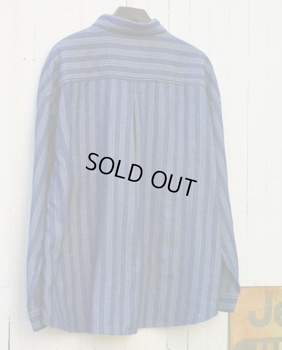 画像10: STRIPE JACQUARD CHAMBRAY PULLOVER SHIRTS (10)