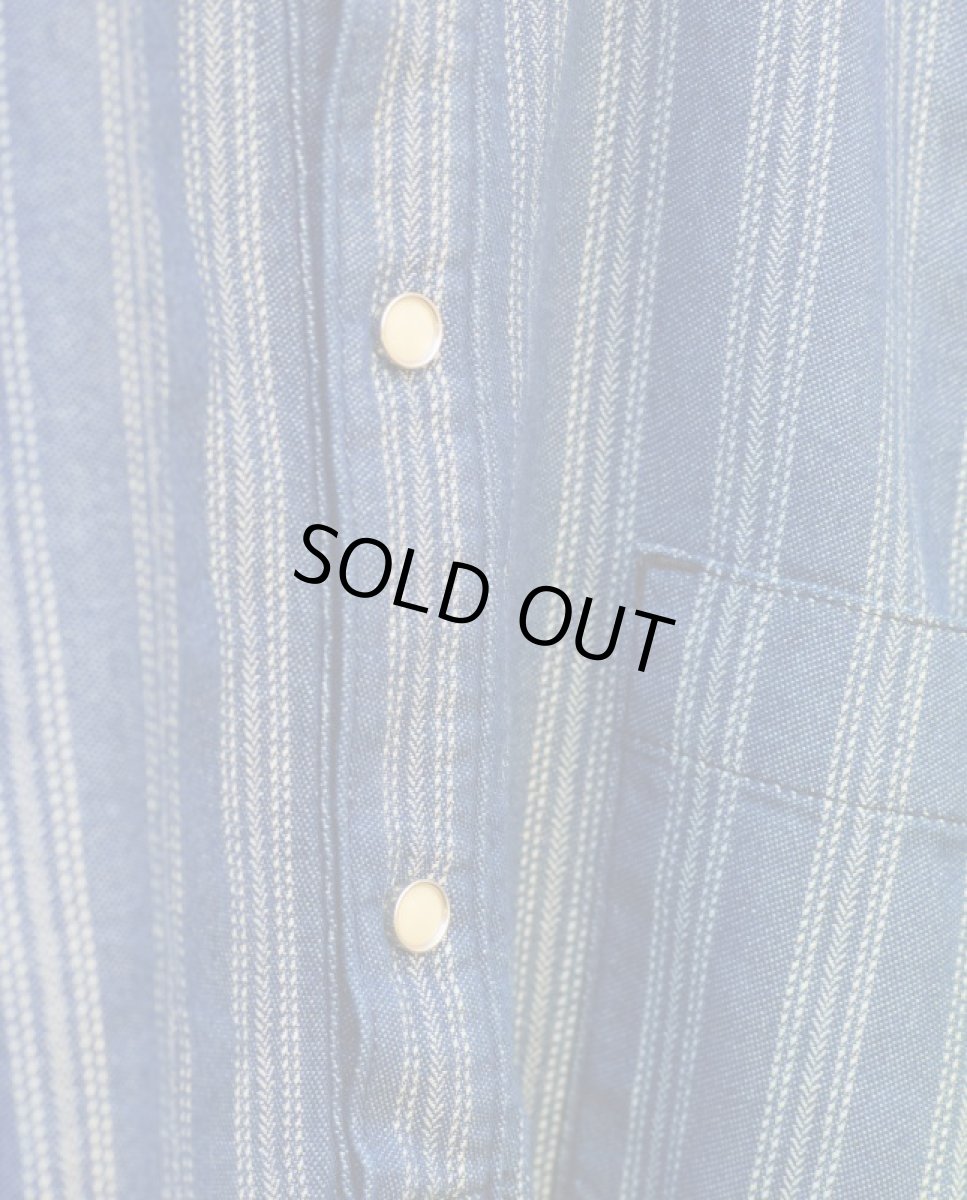 画像12: STRIPE JACQUARD CHAMBRAY PULLOVER SHIRTS (12)