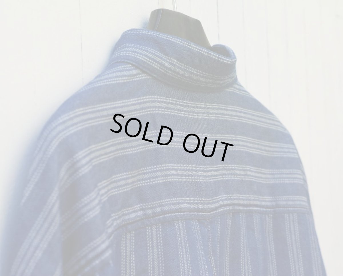 画像15: STRIPE JACQUARD CHAMBRAY PULLOVER SHIRTS (15)