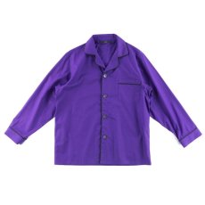 画像1: SOLID PAJAMA SHIRTS PURPLE (1)