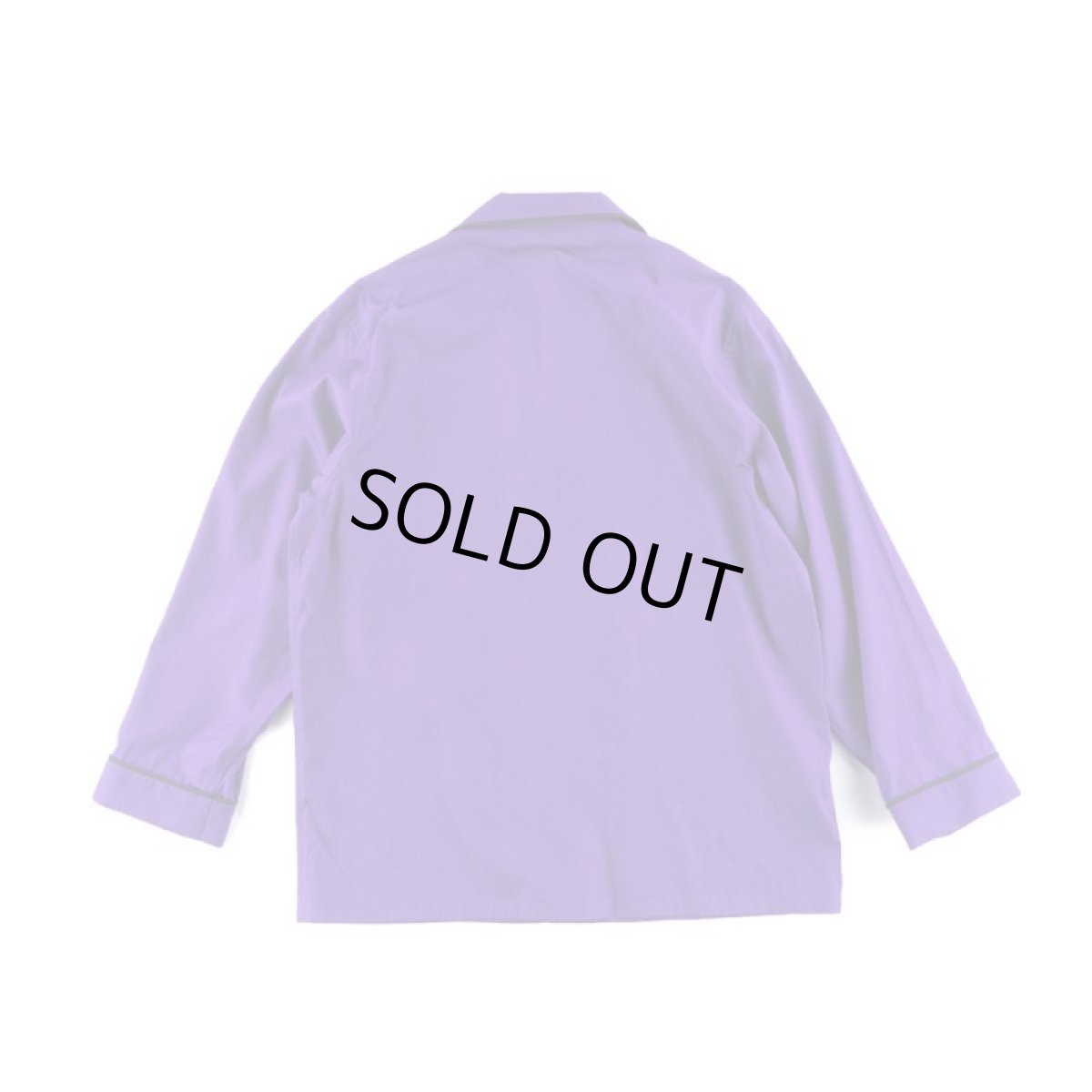 画像7: SOLID PAJAMA SHIRTS PURPLE (7)