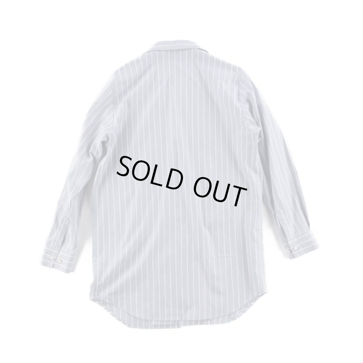 画像6: NORMAL STRIPE LONG SHIRTS NAVY (6)