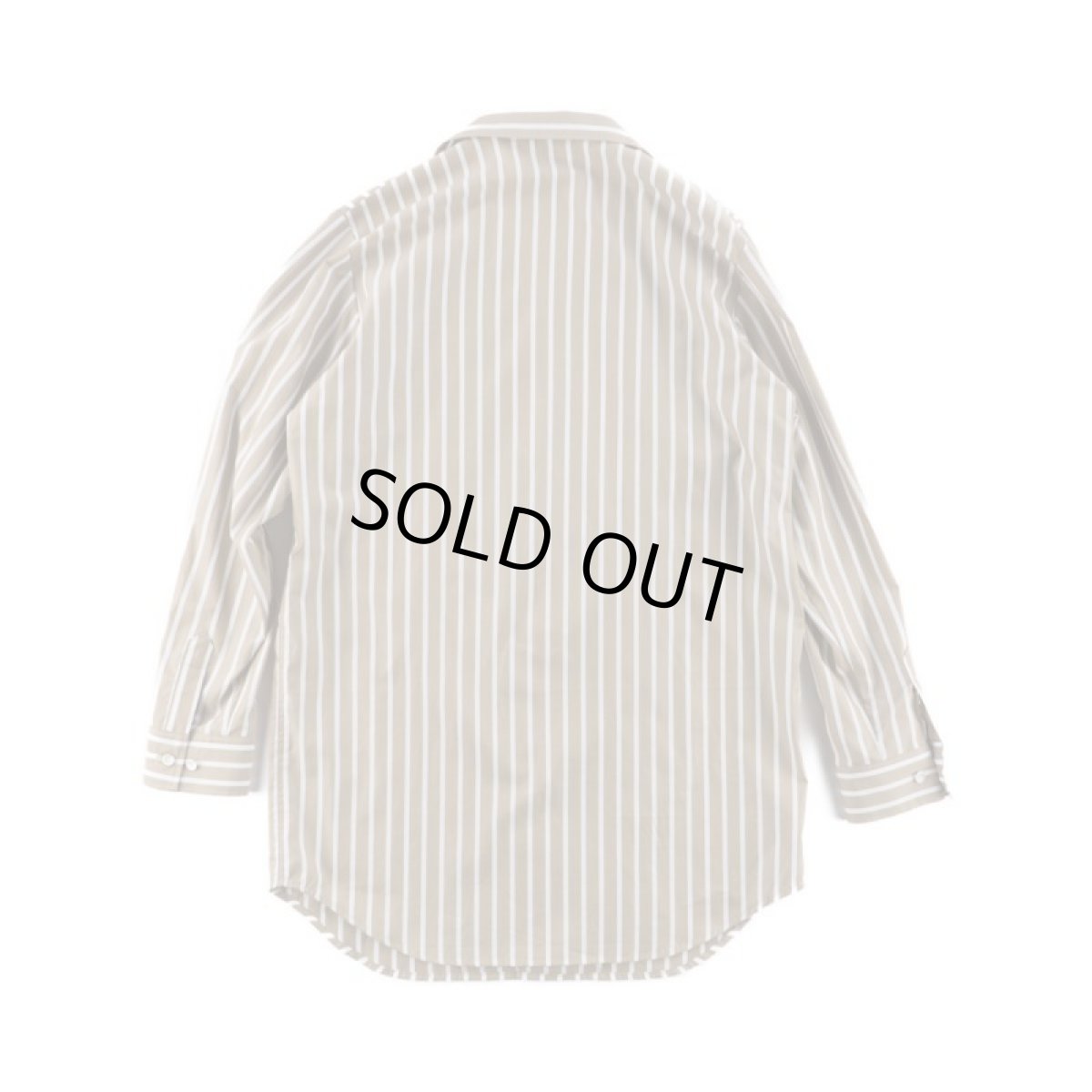 画像4: NORMAL STRIPE LONG SHIRTS BROWN (4)
