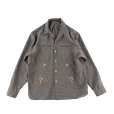 画像1: HUMMINGBIRD LONG SLEEVE SHIRTS OLIVE BROWN (1)