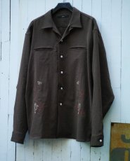 画像9: HUMMINGBIRD LONG SLEEVE SHIRTS OLIVE BROWN (9)