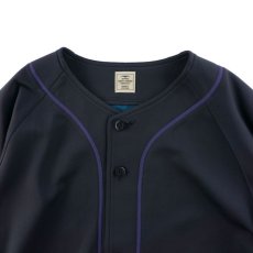 画像2: STRETCH BASEBALL SHIRTS BLACK (2)