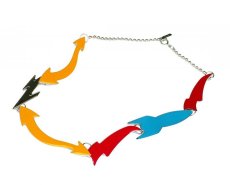 画像1: METAL NECKLACE MUTICOLOR (1)