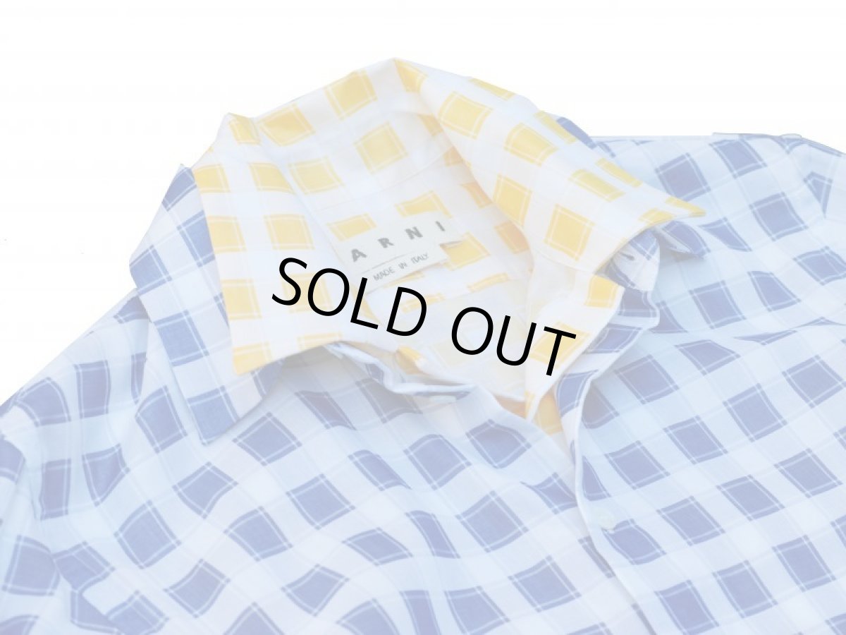 画像3: M A R N I   TRICK SHIRTS BLUECECK/YELLOW CHECK   CUMU0048Q0 (3)