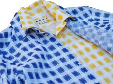 画像4: M A R N I   TRICK SHIRTS BLUECECK/YELLOW CHECK   CUMU0048Q0 (4)