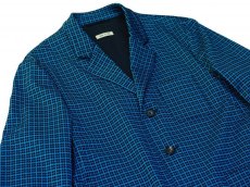 画像6: M A R N I   BLUE BLACK TAILORED JACKET   GUMU0004A0 (6)