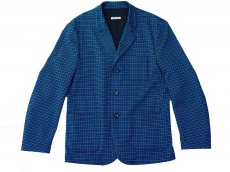 画像1: M A R N I   BLUE BLACK TAILORED JACKET   GUMU0004A0 (1)