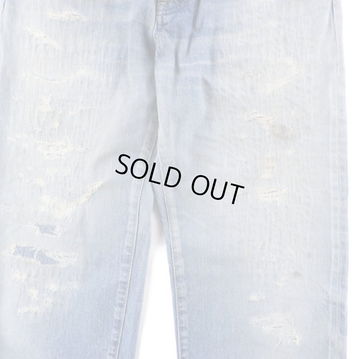 画像6: MODERATE DAMAGE&REPAIR DENIM PANTS (6)