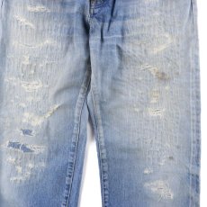 画像6: MODERATE DAMAGE&REPAIR DENIM PANTS (6)