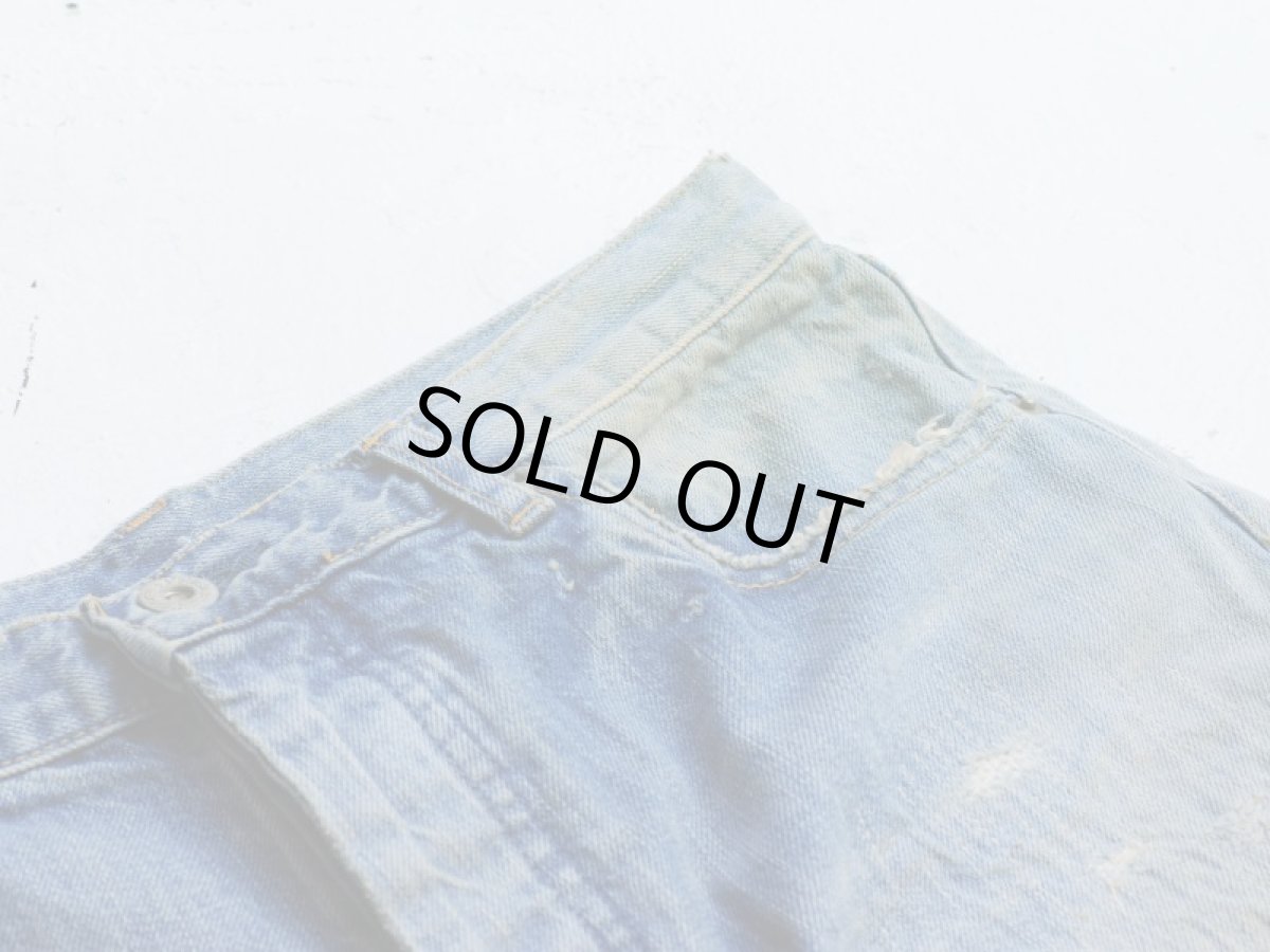 画像10: MODERATE DAMAGE&REPAIR DENIM PANTS (10)