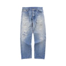 画像1: MODERATE DAMAGE&REPAIR DENIM PANTS (1)