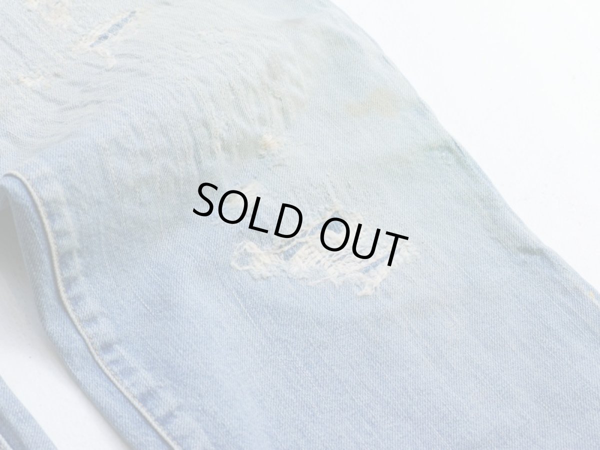 画像13: MODERATE DAMAGE&REPAIR DENIM PANTS (13)