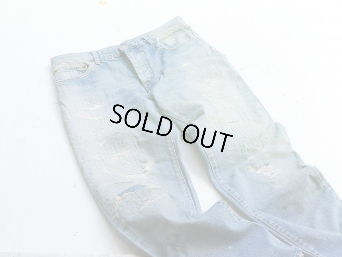 画像9: MODERATE DAMAGE&REPAIR DENIM PANTS (9)