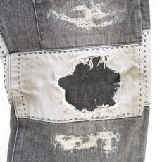 画像5: ＜限定商品＞VARDE77" BLACK" PATCHWORK DAMAGE DENIM　PANTS (5)