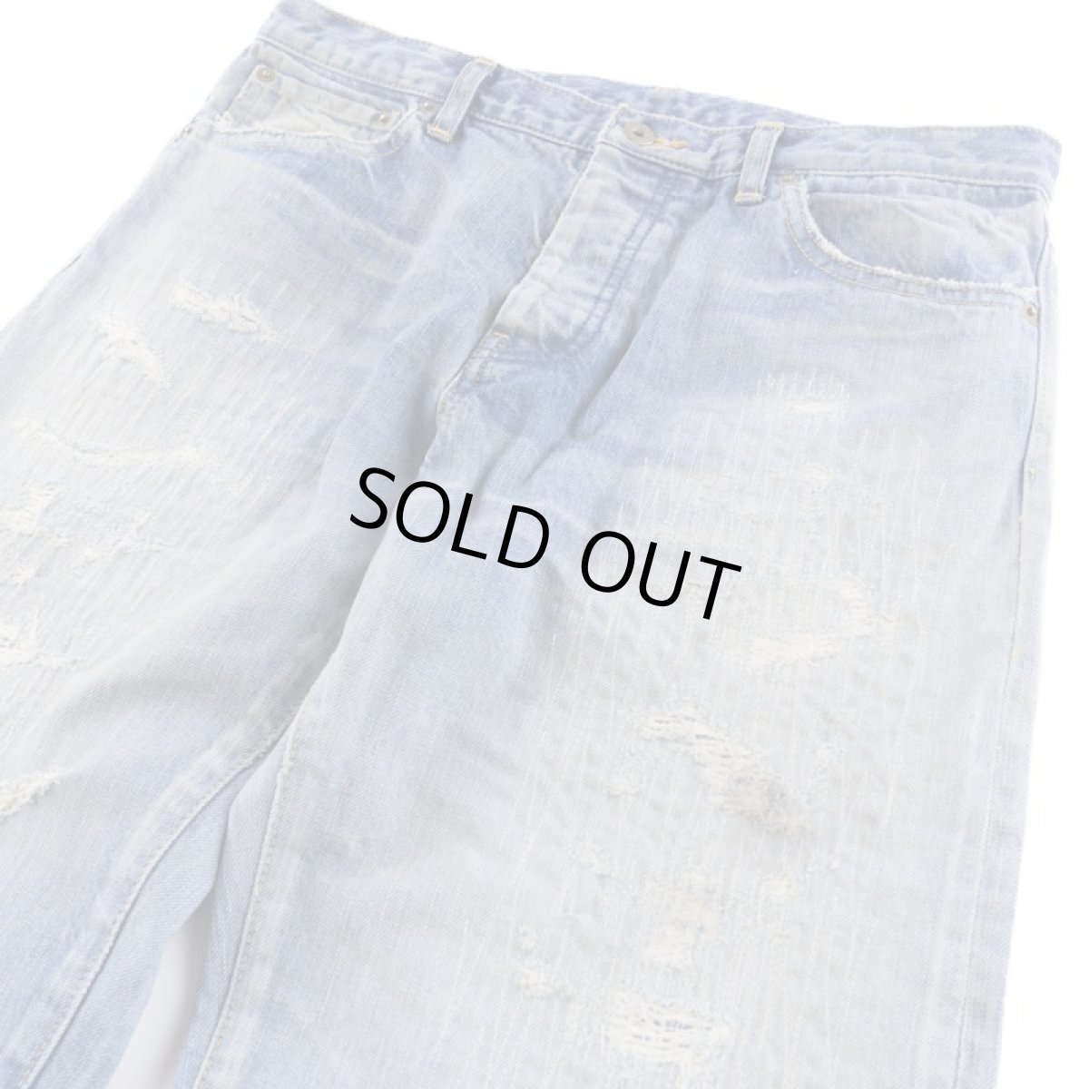 画像5: MODERATE DAMAGE&REPAIR DENIM PANTS (5)