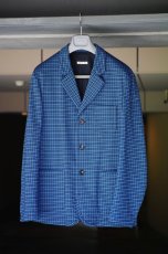 画像9: M A R N I   BLUE BLACK TAILORED JACKET   GUMU0004A0 (9)