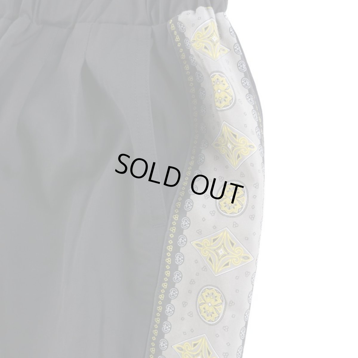 画像3: VINTAGE TEXTILE BLACK ALOHA LINE EASY PANTS (3)