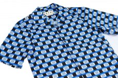 画像2: M A R N I S/S SHIRTS BLUE BLACK  CUMU0053A0  (2)