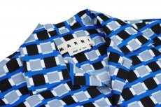 画像3: M A R N I S/S SHIRTS BLUE BLACK  CUMU0053A0  (3)