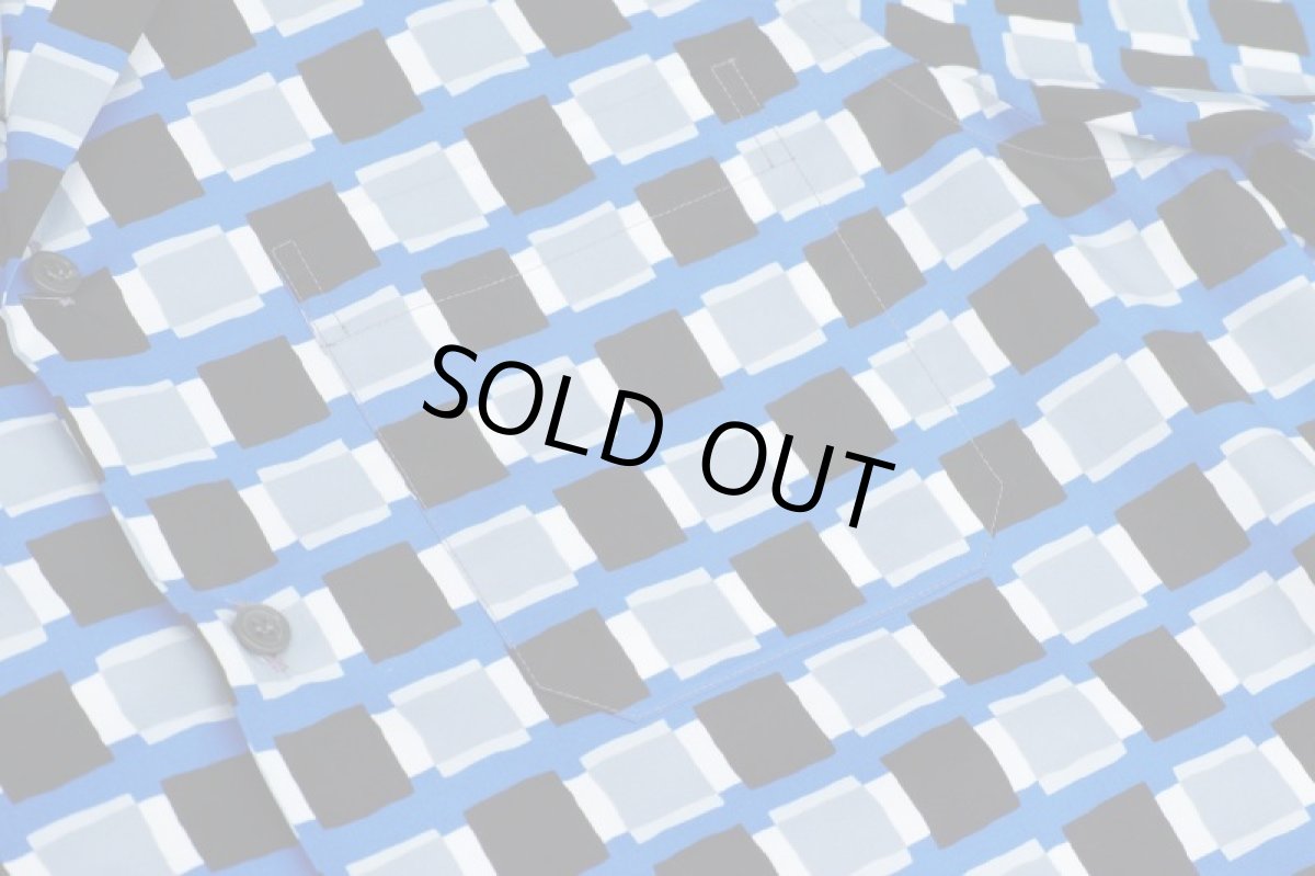 画像4: M A R N I S/S SHIRTS BLUE BLACK  CUMU0053A0  (4)