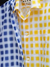 画像16: M A R N I   TRICK SHIRTS BLUECECK/YELLOW CHECK   CUMU0048Q0 (16)