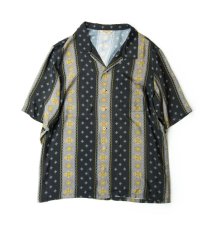 画像1: VINTAGE TEXTILE BLACK ALOHA SHIRTS SHORT SLEEVE (1)