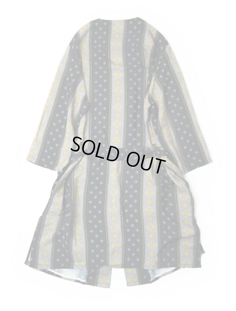 画像2:  VINTAGE TEXTILE BLACK ALOHA GOWN (2)