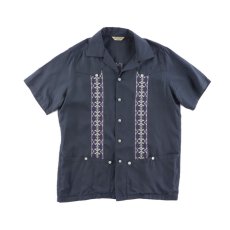 画像1: COLOR SCHEME VINTAGE CUBA SHIRTS BLACK (1)