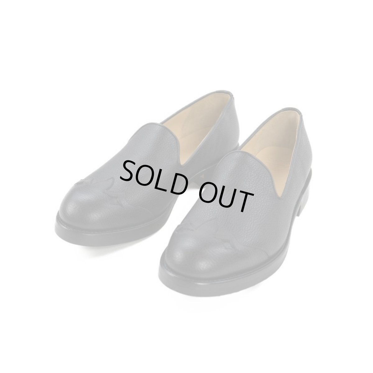 画像2: VARDE77 WESTERN LEATHER SLIP-ON BLACK (2)