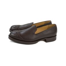 画像4: VARDE77 WESTERN LEATHER SLIP-ON BROWN (4)