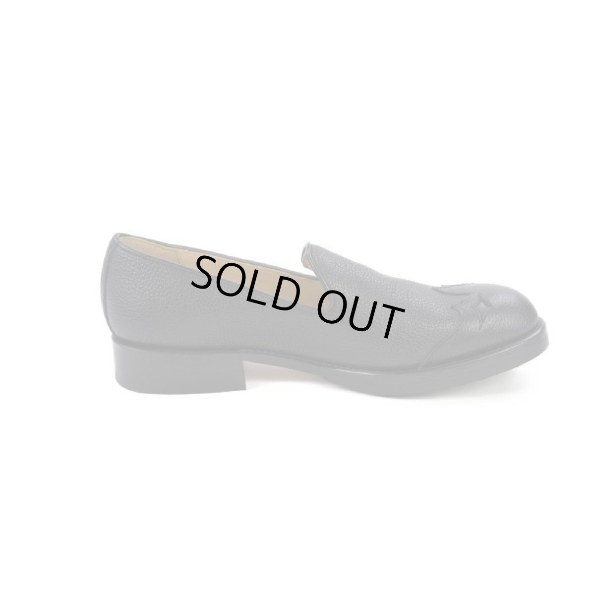 画像8: VARDE77 WESTERN LEATHER SLIP-ON BLACK (8)