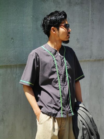 画像2: M A R N I  ZIPUP BASEBALL SHIRTS  GRAY CUMU0045X0