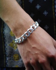 画像11: VARDE77   CHAIN BRACELET SILVER/13mm  (11)