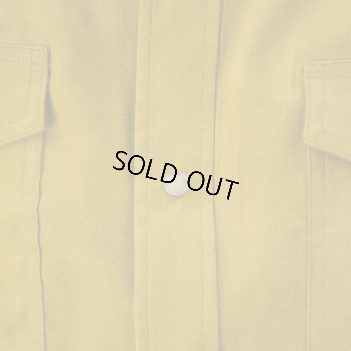 画像3: VARDE77 POLYNUBUCK SNAP SHIRTS MUSTARD (3)