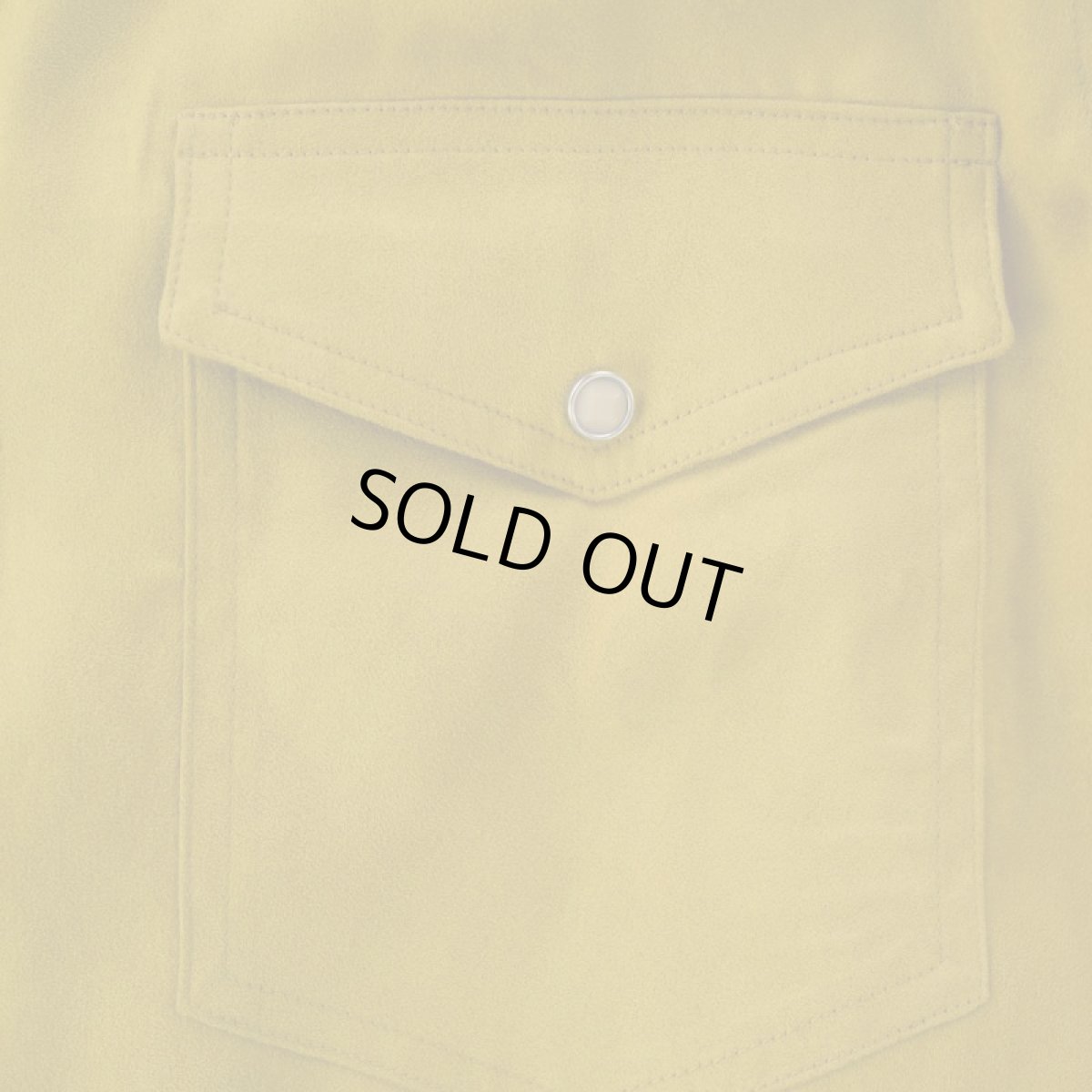 画像4: VARDE77 POLYNUBUCK SNAP SHIRTS MUSTARD (4)
