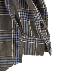 画像4: VARDE77 EMBROIDERY CHECK LONG SHIRTS BROWN (4)