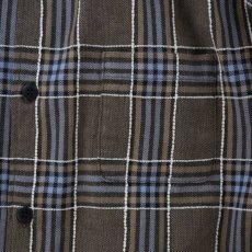 画像3: VARDE77 EMBROIDERY CHECK LONG SHIRTS BROWN (3)