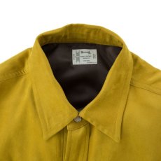 画像2: VARDE77 POLYNUBUCK SNAP SHIRTS MUSTARD (2)