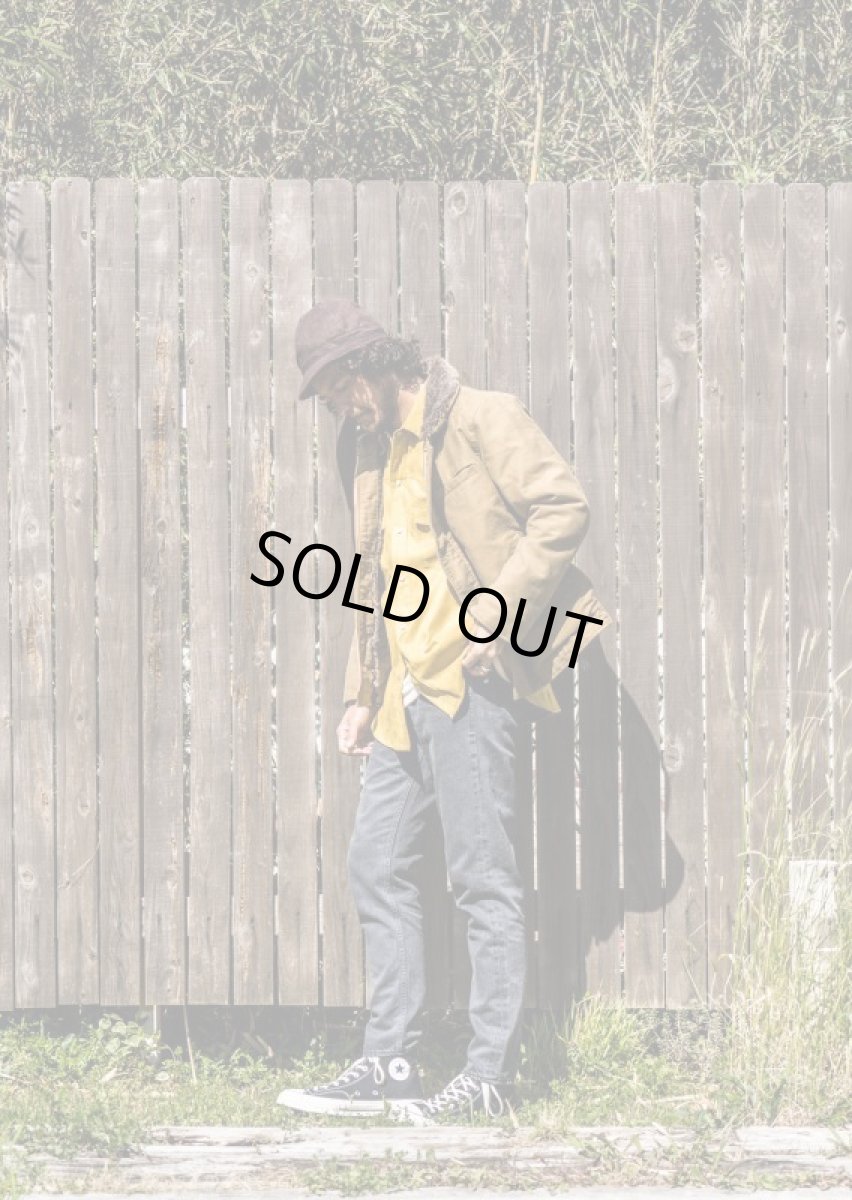 画像9: VARDE77 POLYNUBUCK SNAP SHIRTS MUSTARD (9)