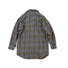 画像5: VARDE77 EMBROIDERY CHECK LONG SHIRTS BROWN (5)