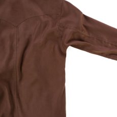 画像8: VARDE77 POLYNUBUCK SNAP SHIRTS BROWN (8)