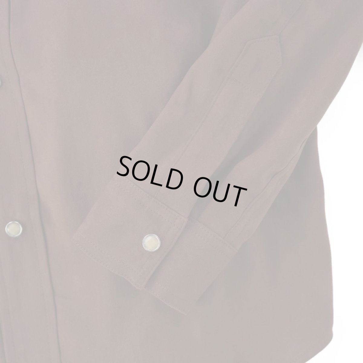 画像5: VARDE77 POLYNUBUCK SNAP SHIRTS BROWN (5)