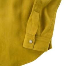 画像5: VARDE77 POLYNUBUCK SNAP SHIRTS MUSTARD (5)